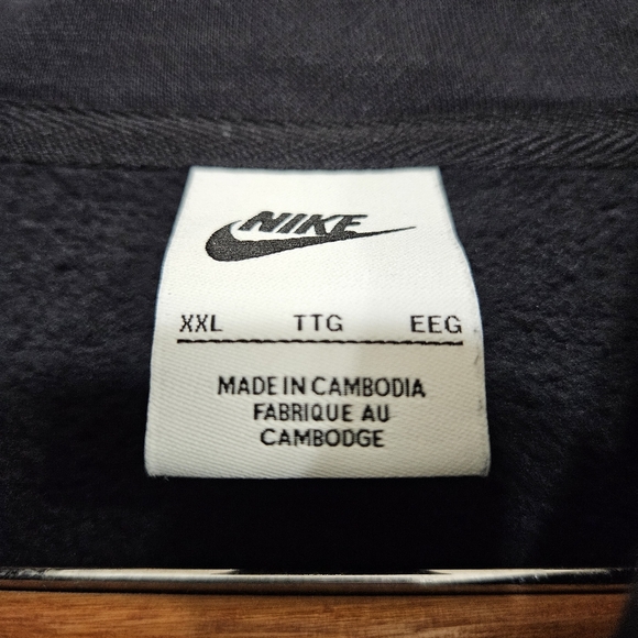 Nike Cotton Blend Fleece Club Warm Sportwear Casual Pullover XXL - Picture 6 of 8